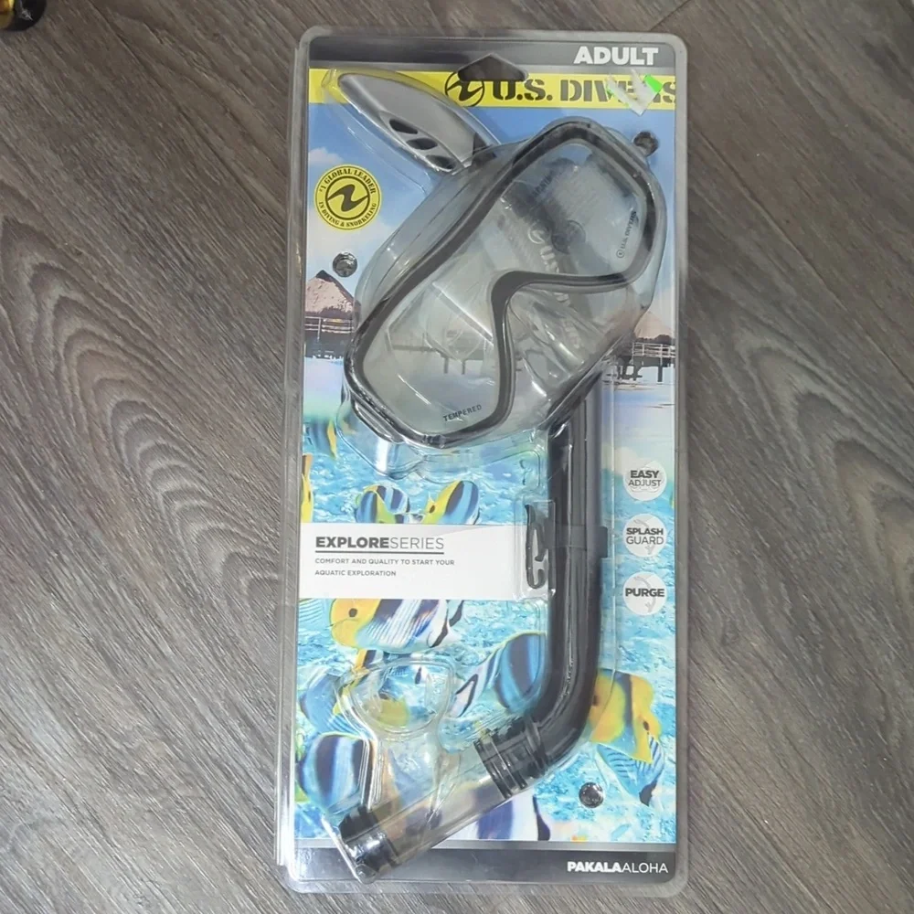 🌟2 NWT U.S. Divers Adult Snorkel Set - Picture 2 of 5